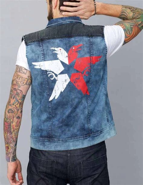 infamous second sons replica jackets|infamous denim vest.